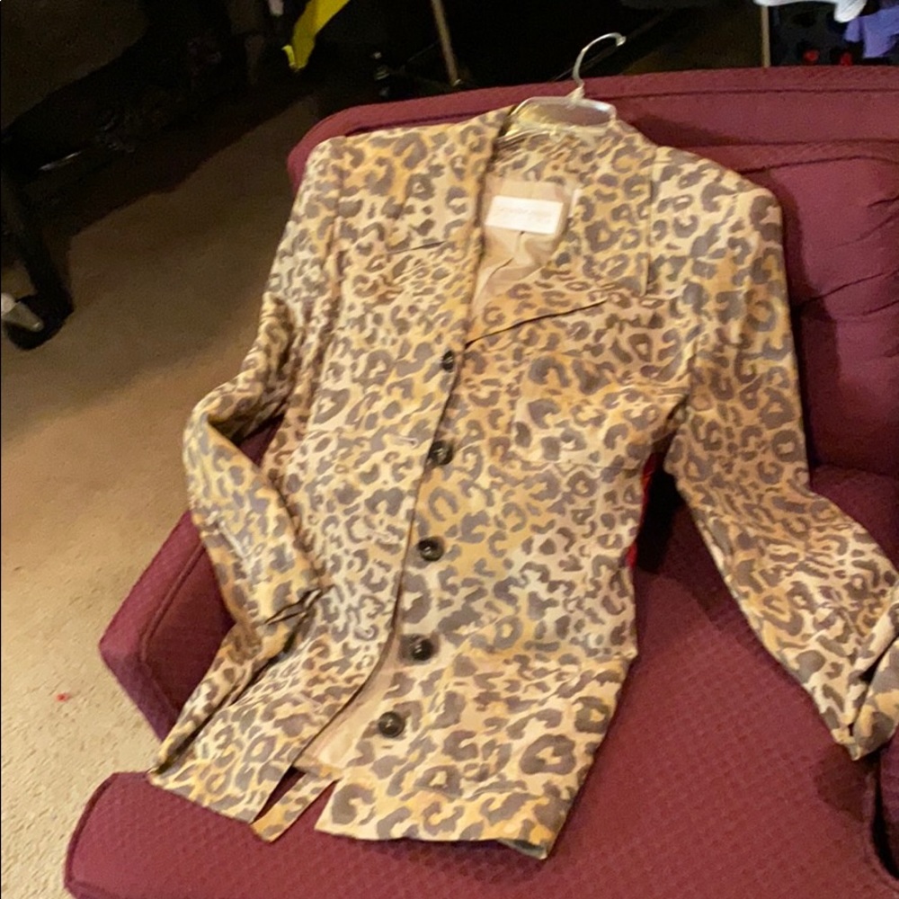 Animal print jacket